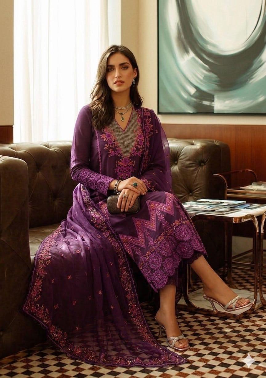 MUSHQ – LAWN CHIKANKARI EMBROIDERED COLLECTION