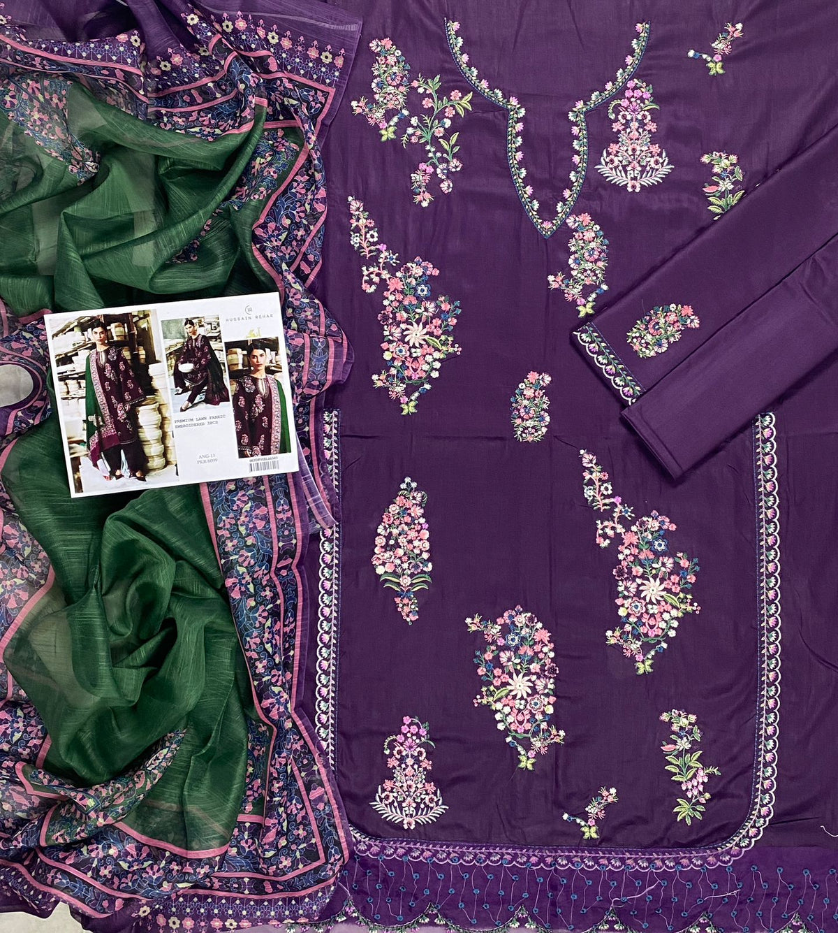 HUSSAIN REHAR – LAWN EMBROIDERED HIT CODE
