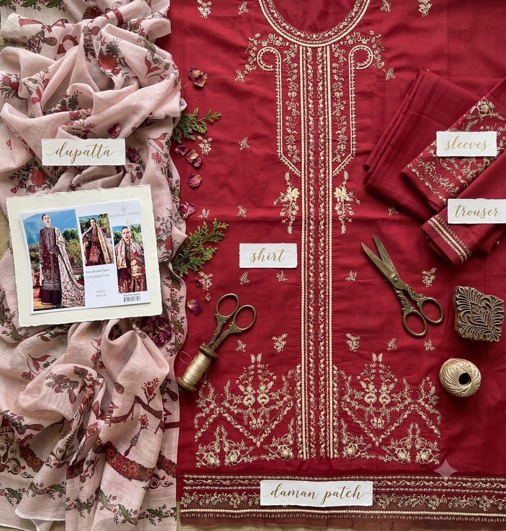 HUSSAIN REHAR – EMBROIDERED LAWN LUXURY COLLECTION