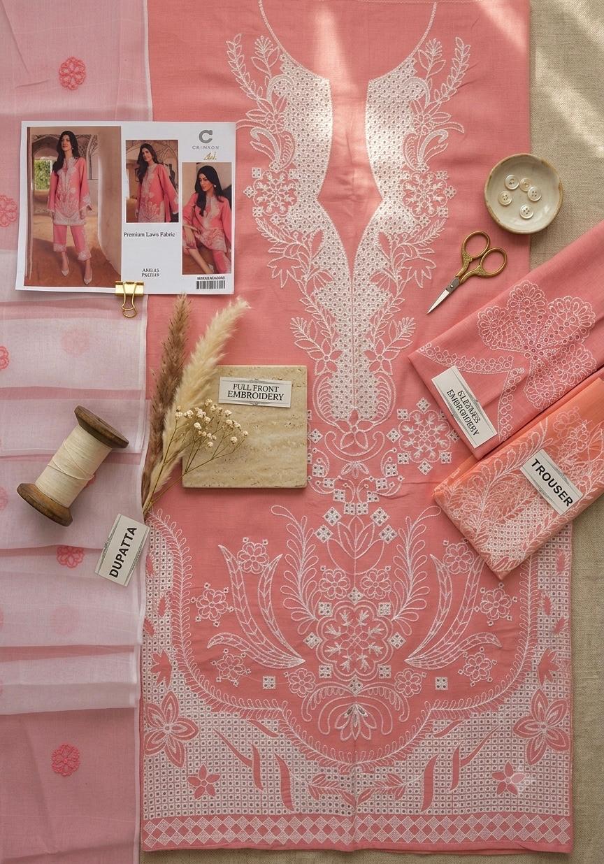 CRIMSON – CHIKANKARI LAWN LUXURY COLLECTION