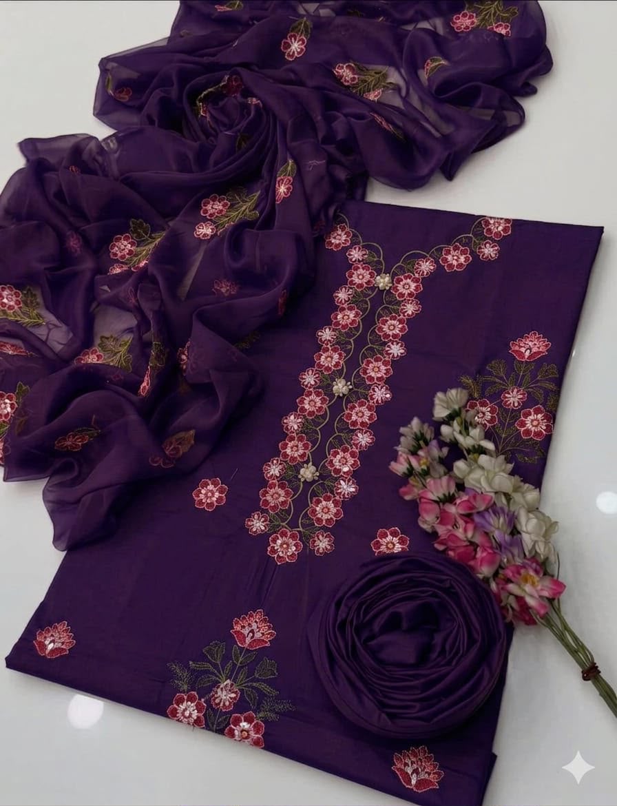 LAWN COTTON – EMBROIDERED &amp; SEQUENCE LUXURY COLLECTION