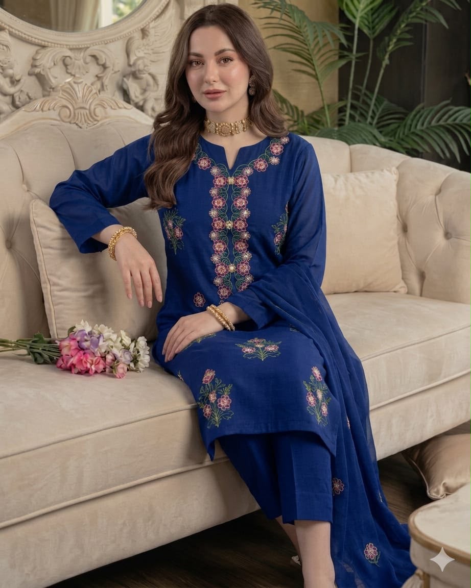 LAWN COTTON – EMBROIDERED &amp; SEQUENCE LUXURY COLLECTION
