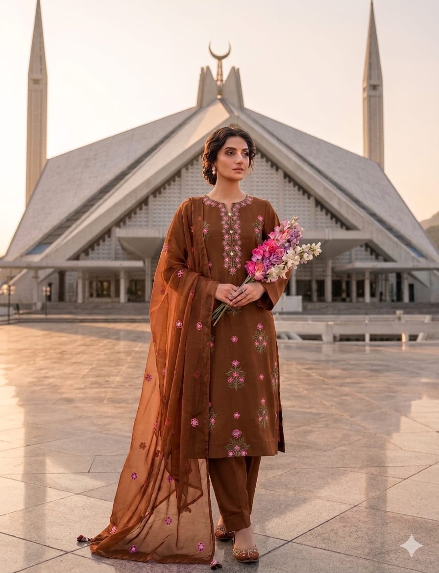 LAWN COTTON – EMBROIDERED &amp; SEQUENCE LUXURY COLLECTION