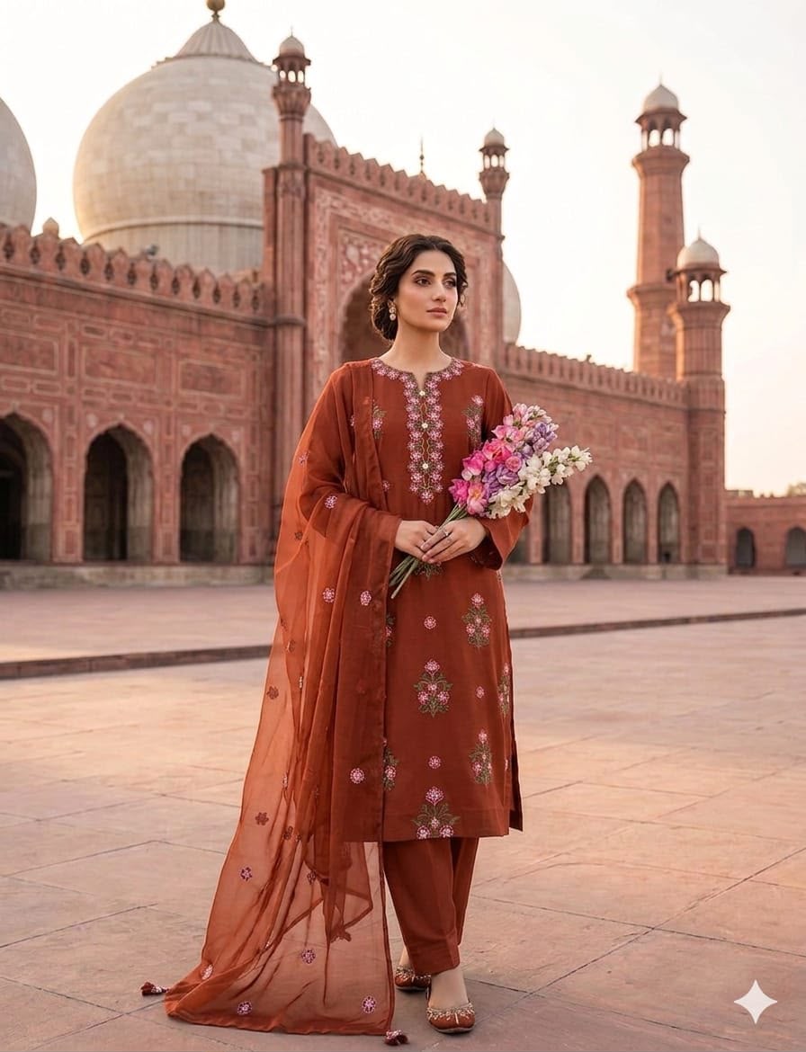 LAWN COTTON – EMBROIDERED &amp; SEQUENCE LUXURY COLLECTION