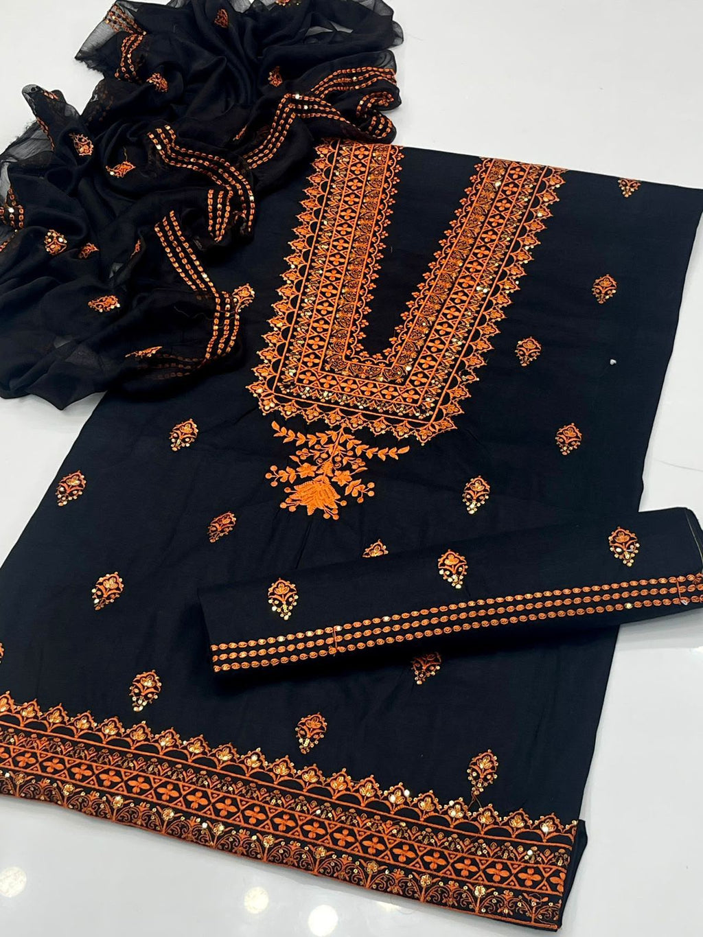 LAWN COTTON – EMBROIDERED SEQUENCE LUXURY COLLECTION