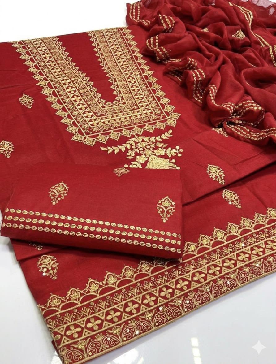 LAWN COTTON – EMBROIDERED SEQUENCE LUXURY COLLECTION